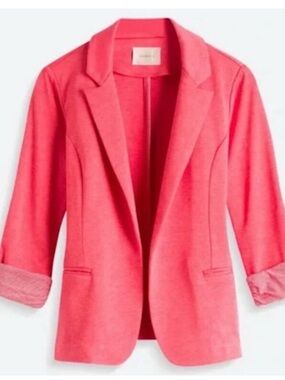 Skies Are Blue Open-Front Blazer Jacket